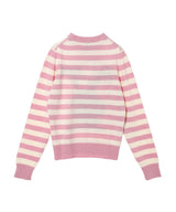 Striped Graphic Wool Mix Bunny Crewneck-GANNI-Forget-me-nots Online Store