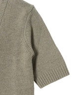 Future Wool Mix Short Sleeve Cardigan-GANNI-Forget-me-nots Online Store