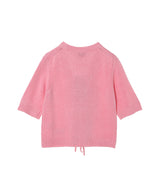 Future Wool Mix Short Sleeve Cardigan-GANNI-Forget-me-nots Online Store