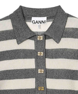 Light Sparkle Rib Polo-GANNI-Forget-me-nots Online Store