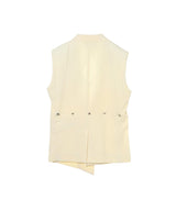 Layered-Tie Sleeveless Jacket-kotohayokozawa-Forget-me-nots Online Store