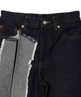 Slit Leg Denim Pants-kotohayokozawa-Forget-me-nots Online Store