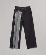 Slit Leg Denim Pants-kotohayokozawa-Forget-me-nots Online Store