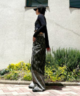 Leopard Damaged Denim-Forget-me-nots-Forget-me-nots Online Store