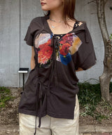 Cut Off Tee-Forget-me-nots-Forget-me-nots Online Store