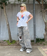 Cut Off Tee-Forget-me-nots-Forget-me-nots Online Store