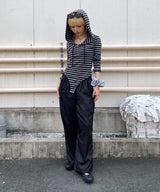 モデル身長:155cm / カラー:CharcoalGrey / サイズ:F