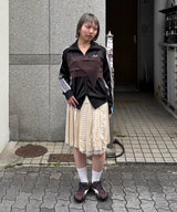 モデル身長:153cm / カラー:Brown / サイズ:F