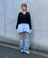 モデル身長:153cm / カラー:Black / サイズ:XS