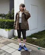 Lace Up Militery Jacket-Forget-me-nots-Forget-me-nots Online Store