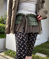 Moon Printed Jersey Capri Pants-Marine Serre-Forget-me-nots Online Store