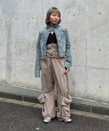 モデル身長:153cm / カラー:beige / サイズ:S