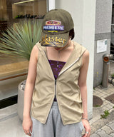 Full Zip Hooded Vest-Forget-me-nots-Forget-me-nots Online Store