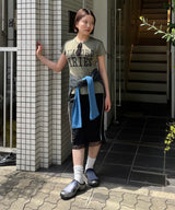 モデル身長:153cm / カラー:Olive / サイズ:2