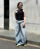 モデル身長:153cm / カラー:Navy / サイズ:XS