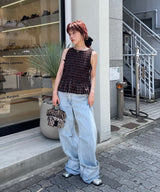 モデル身長:155cm / カラー:Brown / サイズ:36