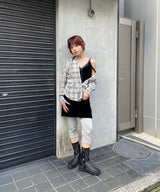 モデル身長:155cm / カラー:Black / サイズ:F