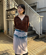 モデル身長:153cm / カラー:Brown / サイズ:F