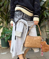 Reconstructed Skirt-Forget-me-nots-Forget-me-nots Online Store