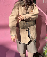 Carpenter Shorts Inserted Coat-Andersson Bell-Forget-me-nots Online Store