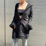 Hyperbole Hooded Fleece Dress-courrèges-Forget-me-nots Online Store