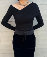 Twist Rib Knit Sweater-courrèges-Forget-me-nots Online Store