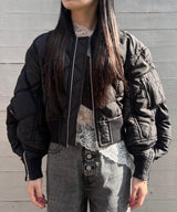 Quilting Short Blouson-TOGA PULLA-Forget-me-nots Online Store