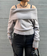 Off Shoulder Knit-Forget-me-nots-Forget-me-nots Online Store