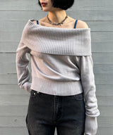 Off Shoulder Knit-Forget-me-nots-Forget-me-nots Online Store