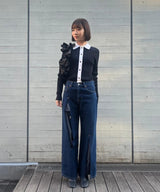 Layered Ripped Jeans-kotohayokozawa-Forget-me-nots Online Store