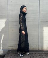 Alpaca Mohair Boucle Maxi Dress-GANNI-Forget-me-nots Online Store