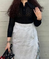 Lace Knit Polo Shirt-TOGA PULLA-Forget-me-nots Online Store