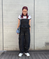 Fluffy Denim Strap Top-GANNI-Forget-me-nots Online Store