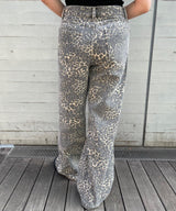 Leopard Damaged Denim-Forget-me-nots-Forget-me-nots Online Store