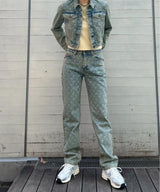 Moon Laser Denim Loose Jeans-Marine Serre-Forget-me-nots Online Store