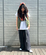 2 Tucks Wide Slacks-Forget-me-nots-Forget-me-nots Online Store