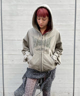 Printed Hoodie Brown-AVAVAV-Forget-me-nots Online Store