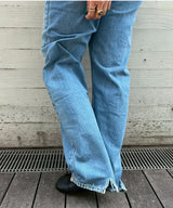 Nano Mist Denim-Loose Straight-PERVERZE-Forget-me-nots Online Store