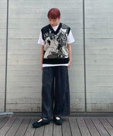 2 Tucks Wide Slacks-Forget-me-nots-Forget-me-nots Online Store