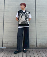 2 Tucks Wide Slacks-Forget-me-nots-Forget-me-nots Online Store