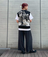 2 Tucks Wide Slacks-Forget-me-nots-Forget-me-nots Online Store