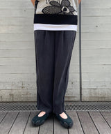 2 Tucks Wide Slacks-Forget-me-nots-Forget-me-nots Online Store