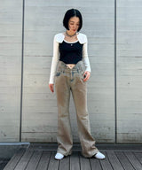 Ac Knit Cropped Cardigan-courrèges-Forget-me-nots Online Store