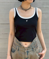 Ringer Tank Top-Forget-me-nots-Forget-me-nots Online Store