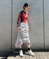 Recycled Draped Statue Jersey Ss Crewneck Top-Marine Serre-Forget-me-nots Online Store