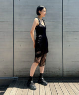 Double Buckle Satin Dress-courrèges-Forget-me-nots Online Store