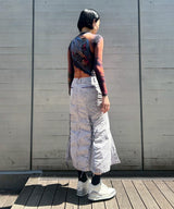 Recycled Draped Statue Jersey Ss Crewneck Top-Marine Serre-Forget-me-nots Online Store