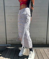 Pigment Dye Skirt-Forget-me-nots-Forget-me-nots Online Store