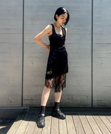 Double Buckle Satin Dress-courrèges-Forget-me-nots Online Store