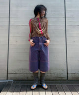 Moon Laser Denim Bermudas-Marine Serre-Forget-me-nots Online Store